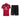 Ensemble Maillot Short Manchester United Domicile Homme 2026/27 Rouge Noir – vue de l'ensemble sur fond blanc