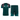Ensemble maillot et short entraînement Real Madrid homme 2026/27 vert et rose – deux pièces originales sur fond blanc