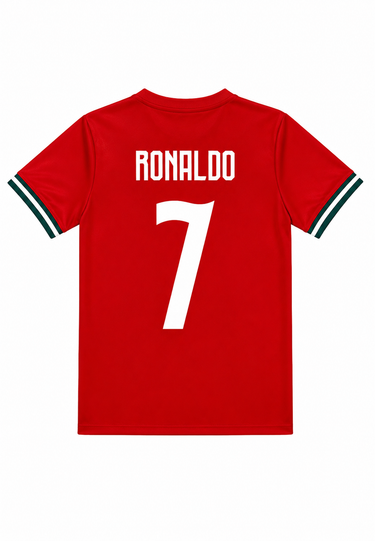 Maillot Portugal Ronaldo 2026 Domicile Homme - Rouge / Vert