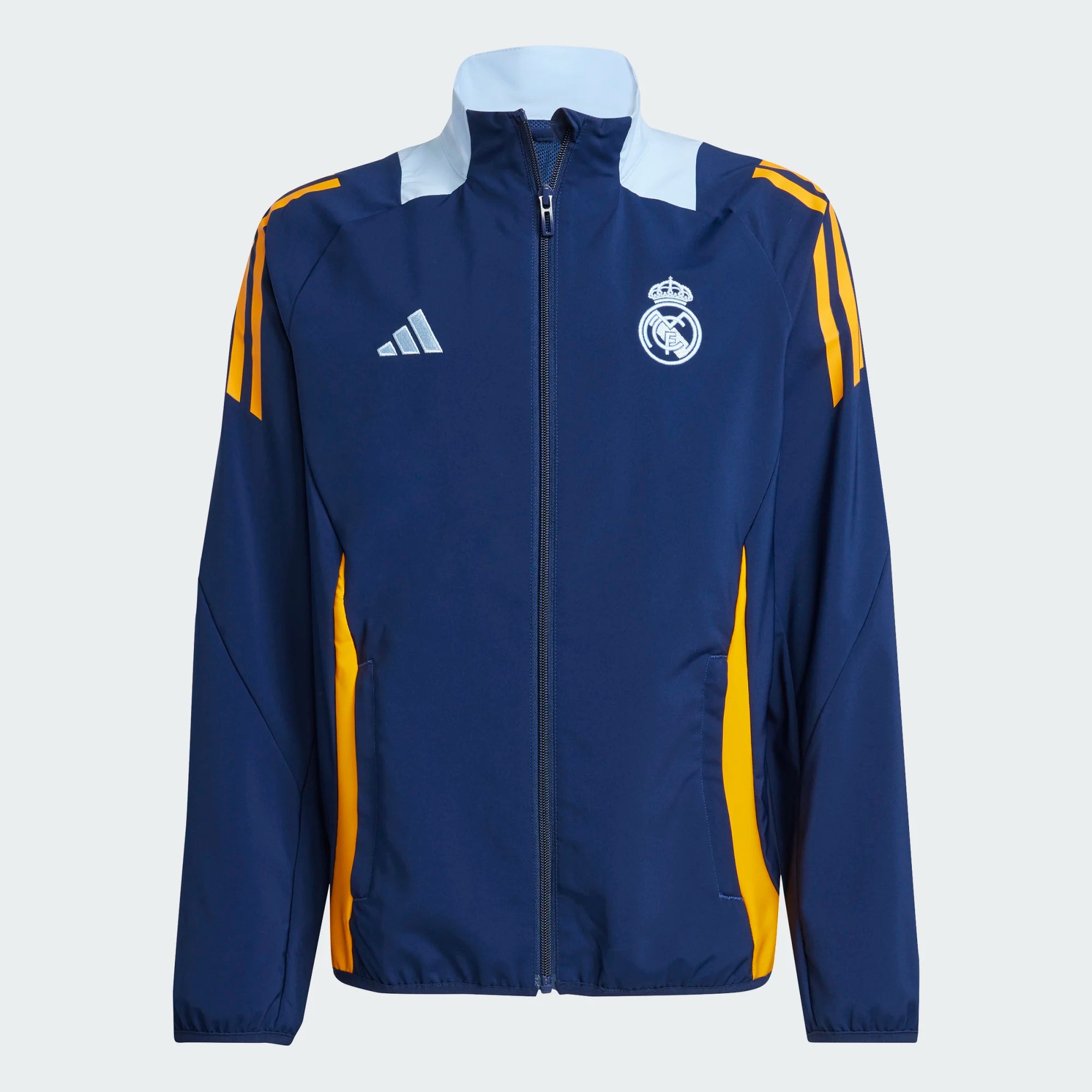 Real Madrid Tiro 24 Junior 2024/25 Presentation Jacket Blue