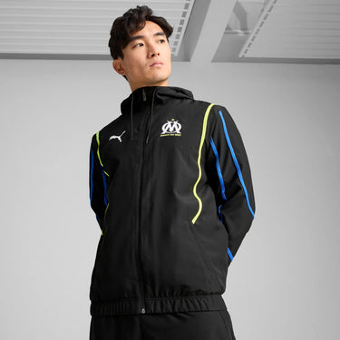 Veste à Capuche OM Pre-Match Faster 2025 Noir