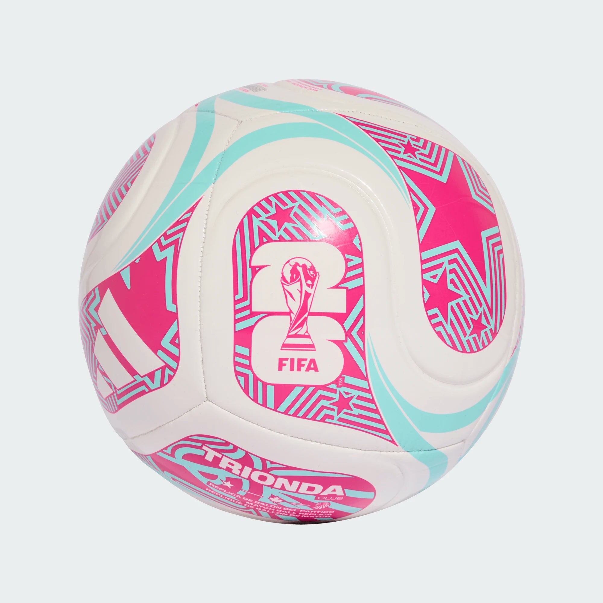 Adidas Trionda Club White-Pink 2026 World Cup Ball PlanetFoot