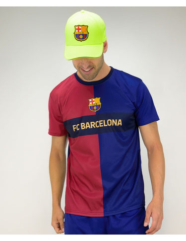 Casquette FC Barcelone Cross Adulte Jaune Fluo