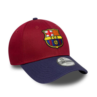 FC Barcelona New Era 9FORTY Kids Cap Burgundy Navy Blue