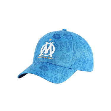 casquette om enfant bleu all over olympique de marseille officiel