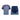 Ensemble Maillot Short Bayern Munich Entraînement Enfant 2026/27 Bleu – vue de l'ensemble sur fond blanc