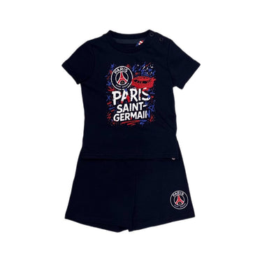 ensemble bebe psg bleu 2026 t shirt short coton officiel