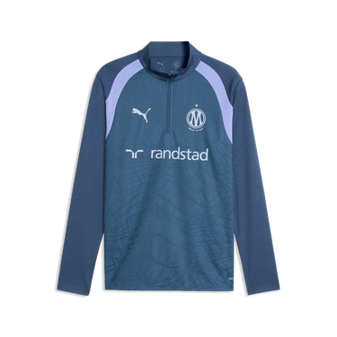 Haut Entraînement 1/4 Zip OM Homme 2026/27 Bleu Lavande – photo originale 1
