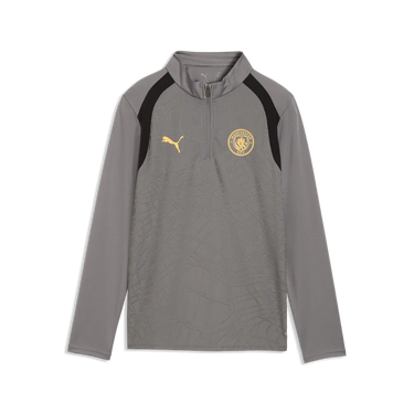Haut Entraînement Manchester City Enfant 2026/27 Gris Jaune – vue officielle 1