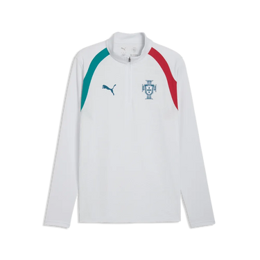 Le haut d'entraînement blanc du Portugal Puma assure une performance de haut niveau.