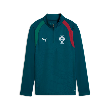 Le haut d'entraînement bleu du Portugal Puma assure une performance optimale.