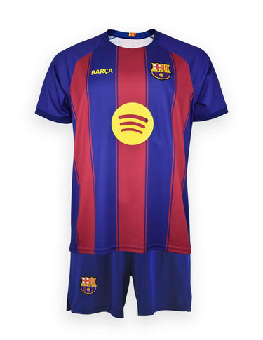 Kit FC Barcelone Domicile Junior Raphinha N°11 2025/26 Blaugrana