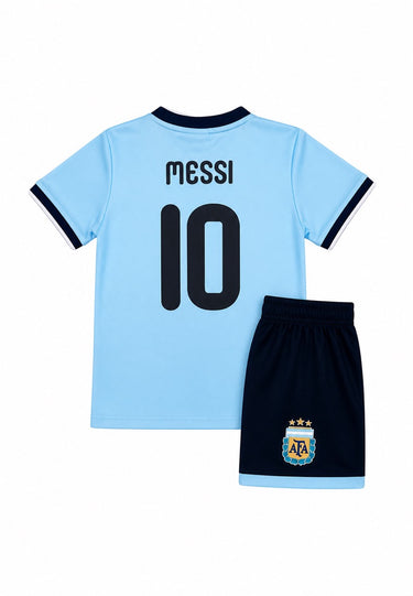 Kit Maillot + Short Argentine Enfant Messi 2026 - Domicile