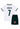 Le kit Portugal Away affiche un design blanc et vert élégant.