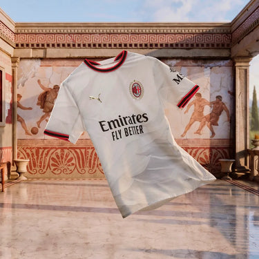 AC Milan 2026/27 Men's Away Jersey White Gold