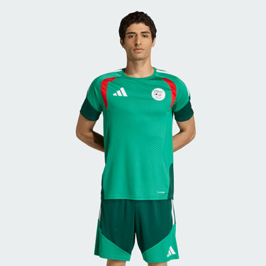 Détail du design du maillot entraînement Algérie 2026.