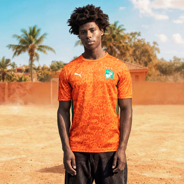 maillot cote d ivoire homme orange football 2026