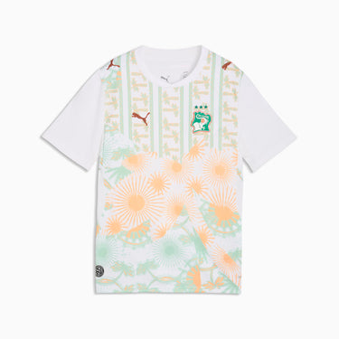 maillot cote d ivoire enfant exterieur 2026 blanc puma coupe du monde officiel