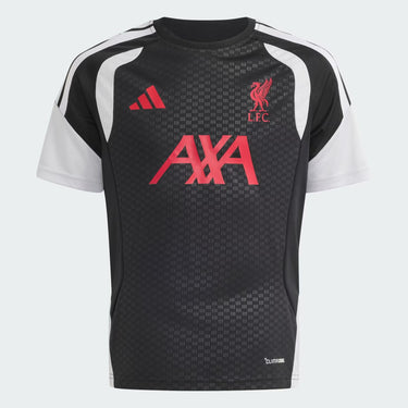 Haut du bundle – photographie originale Maillot Entraînement Liverpool FC Enfant 2026/27 Noir Gris