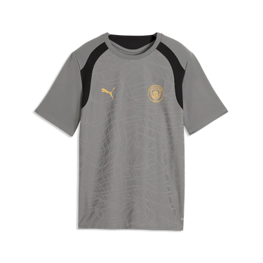 Maillot Entraînement Manchester City Enfant 2026/27 Gris Foncé Beige – vue officielle 1