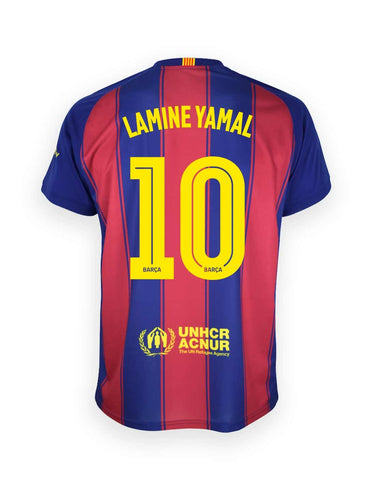 Maillot FC Barcelone Domicile Homme Lamine Yamal N°10 2025/26 Blaugrana