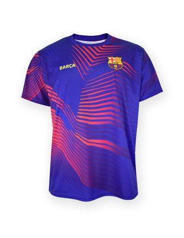 Maillot entraînement FC Barcelone 2025 2026 enfant vue officielle.