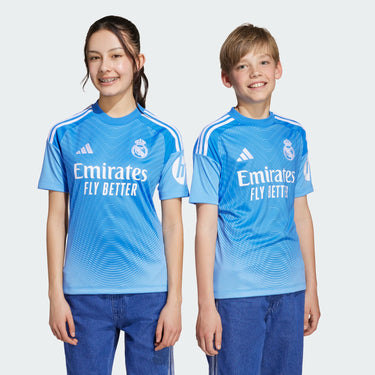 Maillot Real Madrid Domicile Gardien Junior 2025/26 Bleu