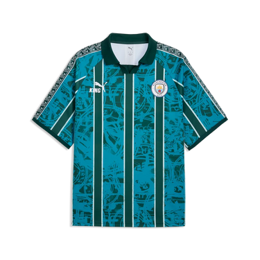 Maillot Retro KING Manchester City homme, vue avant officielle.