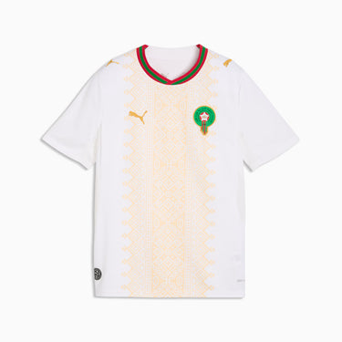 maillot maroc enfant exterieur 2026 blanc puma coupe du monde officiel