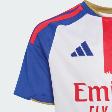 Maillot Olympique Lyonnais Domicile Enfant 2026/27 Blanc Bleu Rouge