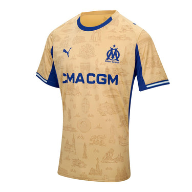 Maillot OM Authentic Monumentale Or Homme 2025/26 | Gamme Pro
