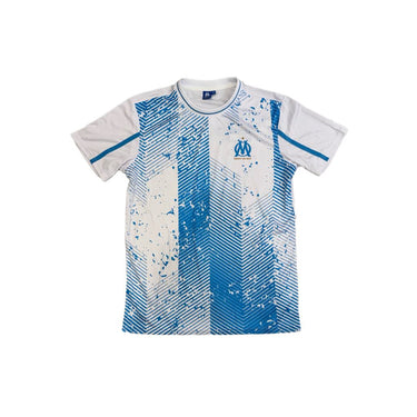 maillot om homme blanc bleu 2026 entrainement polyester sublime football