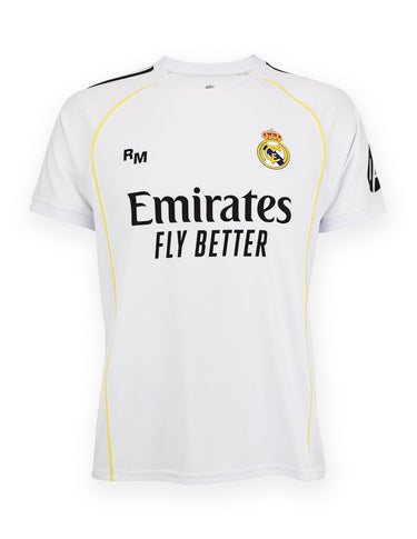 Maillot Real Madrid Domicile Mbappé Homme 2025/26 Blanc