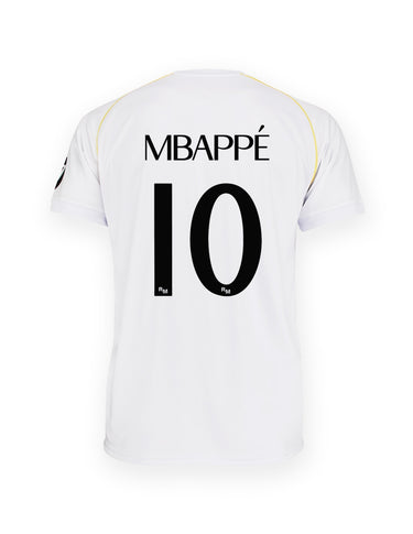 Maillot Real Madrid Domicile Mbappé Homme 2025/26 Blanc