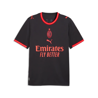Haut du bundle – photographie originale Maillot Third AC Milan Homme 2026/27 Gris Foncé Rouge