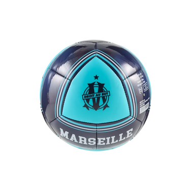 Mini ballon Olympique de Marseille culture noir bleu détail