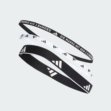 Pack 3 bandeaux adidas accessoire sport, vue globale officielle.