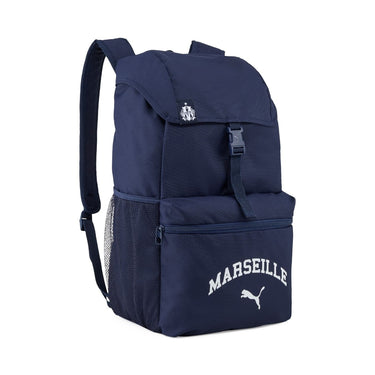 Sac à dos OM Culture bleu Olympique de Marseille, vue avant.