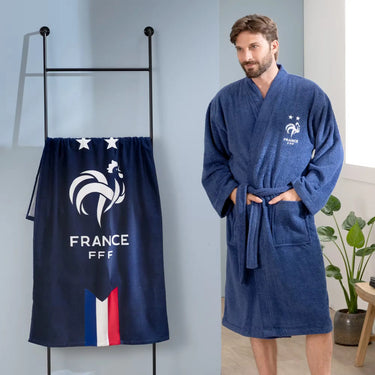 Drap de Plage France Bleu Marine 2024 ( FFF )