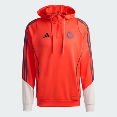 sweat capuche bayern munich rouge adidas detail logo