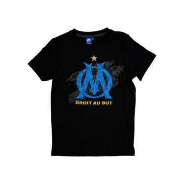 t shirt om enfant noir 2026 coton heritage logo officiel