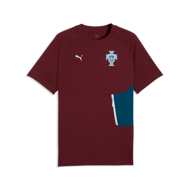 Le t-shirt rouge Ruby Shimmer du Portugal PumaTech offre un style unique.