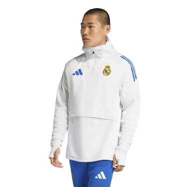 Top Real Madrid à Cagoule Winter Tiro 25 Homme 2025/26 Blanc