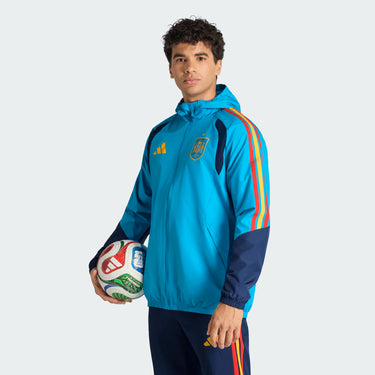 Veste All Weather Espagne Tiro Homme 2026 Bleu - Coupe du Monde