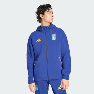 Veste Coupe-Vent Italie Tiro Travel Homme 2026 Bleu - Coupe du Monde