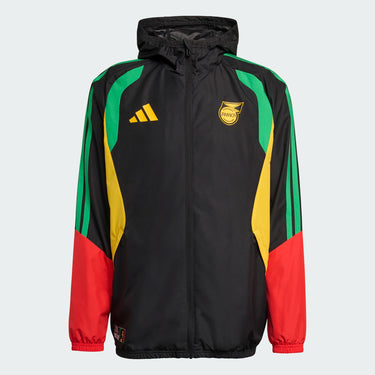 Le coupe-vent Jamaïque x Bob Marley offre une protection élégante.