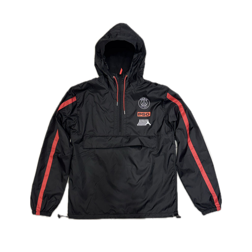 PSG 2025/26 Windbreaker Jacket Black Adult PlanetFoot – Planet Foot
