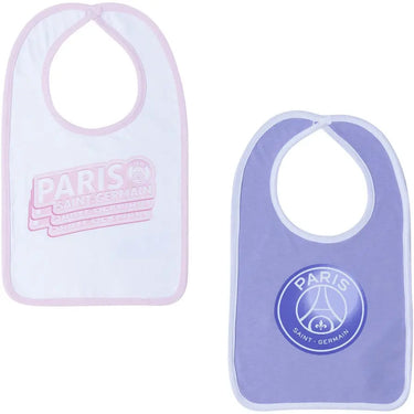 Bavoir Bébé Paris Saint-Germain Core Crest Lot de 2 Violet/Blanc 2023-24