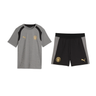 Ensemble Maillot Short Manchester City Entraînement Enfant 2026/27 Gris Foncé Noir – vue de l'ensemble sur fond blanc