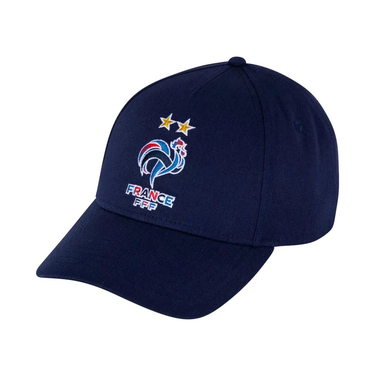 Pack PlanetFoot pack cadeau equipe de france supporter 2026 bleu casquette echarpe plaid: casquette France bleu marine sur fond blanc